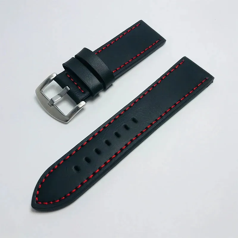 16mm 18mm 20mm 22mm Women Men Watchband Genuine Leather Watch Bands Straps Replacement