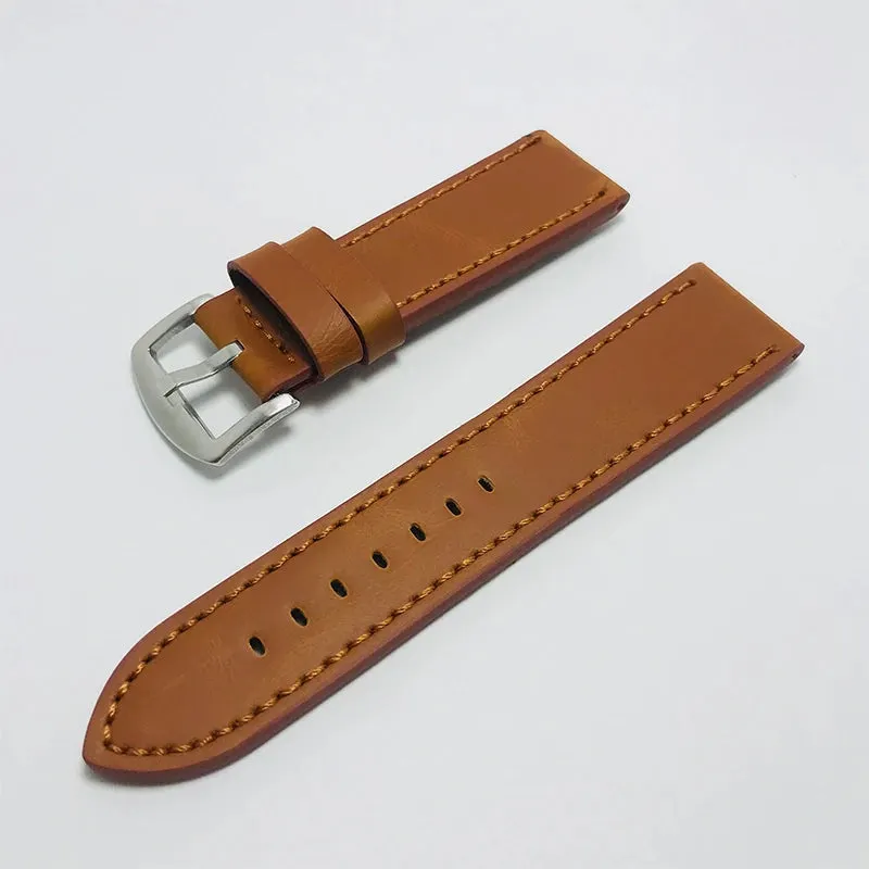 16mm 18mm 20mm 22mm Women Men Watchband Genuine Leather Watch Bands Straps Replacement
