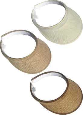 3 Pieces Clip On Visors Women Men Visor Sun Hats Hat Outdoor Sports Golf Beach Travel Tennis Cap