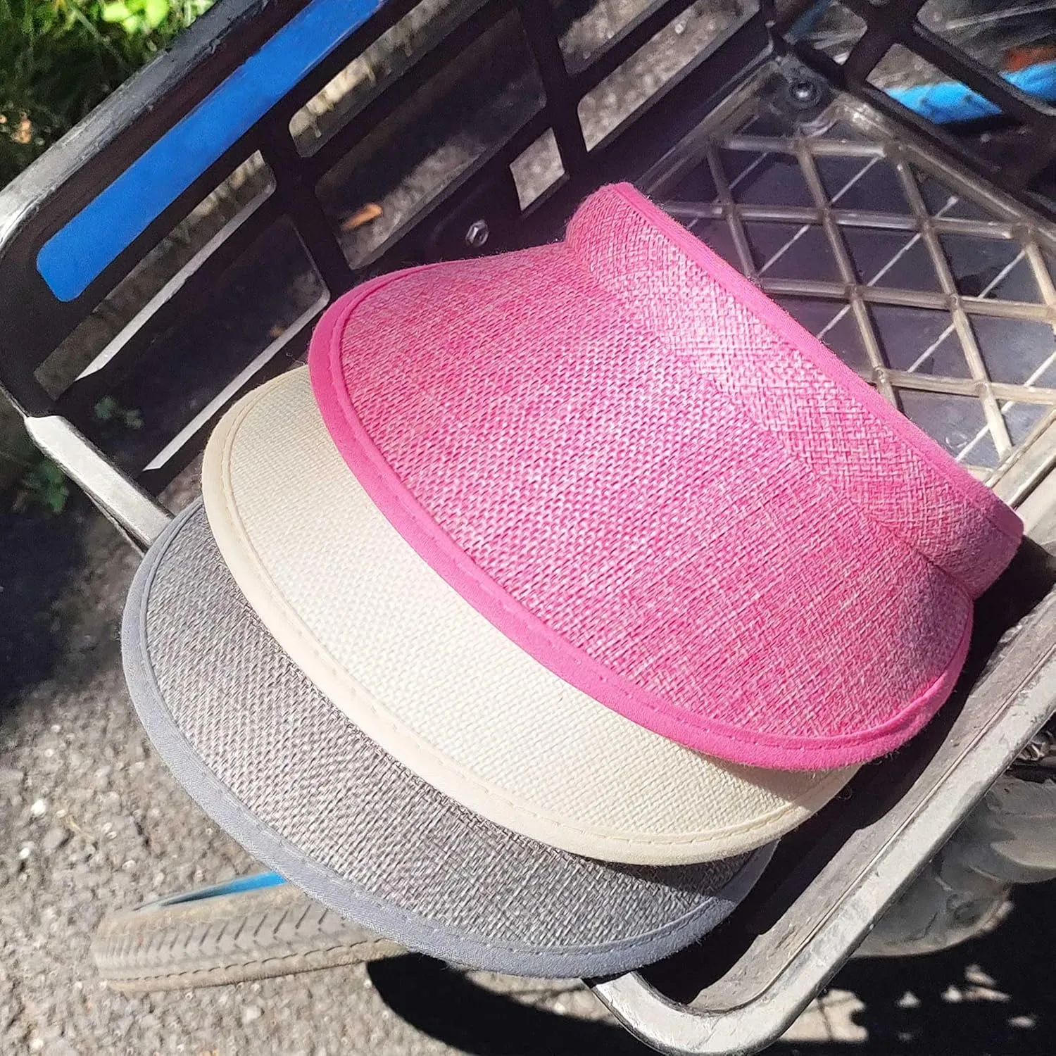 3 Pieces Clip On Visors Women Men Visor Sun Hats Hat Outdoor Sports Golf Beach Travel Tennis Cap