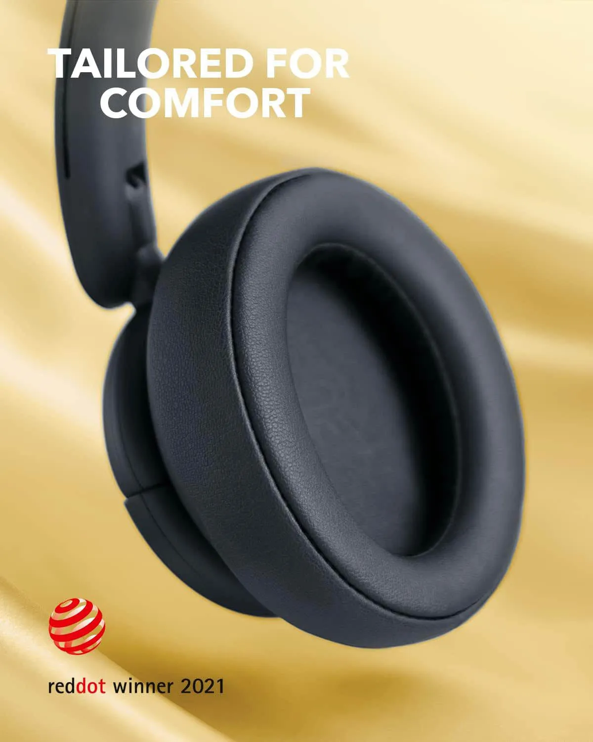 Anker Soundcore Life Tune Pro High Res Wireless Bluetooth Over The Ear Headphones - Black