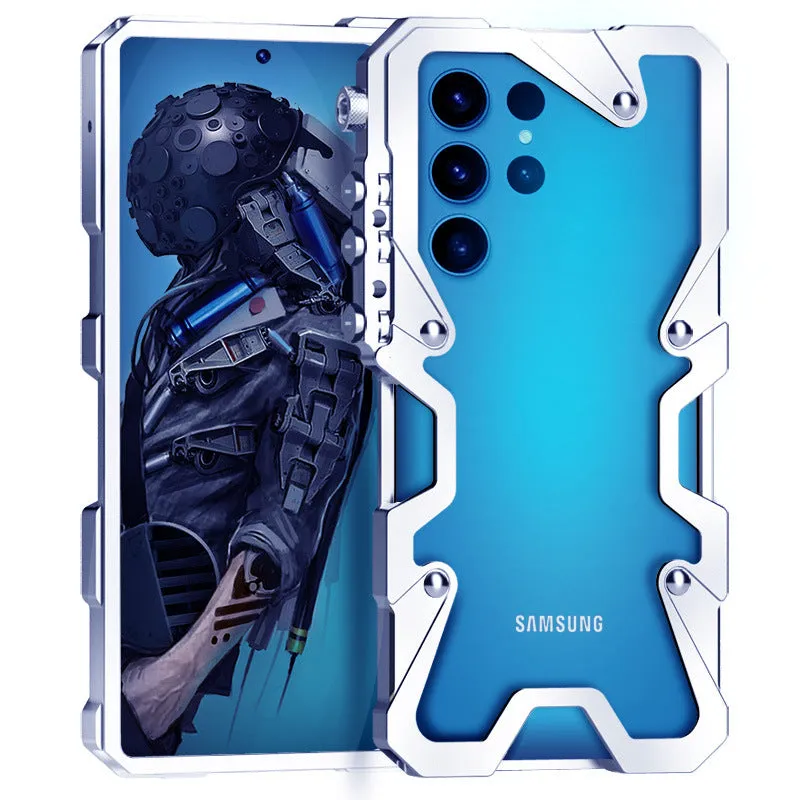 Armor Screw Metal Frame Aluminium Bumper Phone Case For Samsung galaxy s24 s23