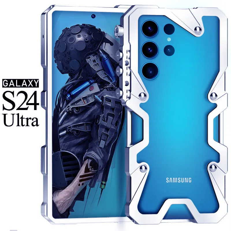 Armor Screw Metal Frame Aluminium Bumper Phone Case For Samsung galaxy s24 s23