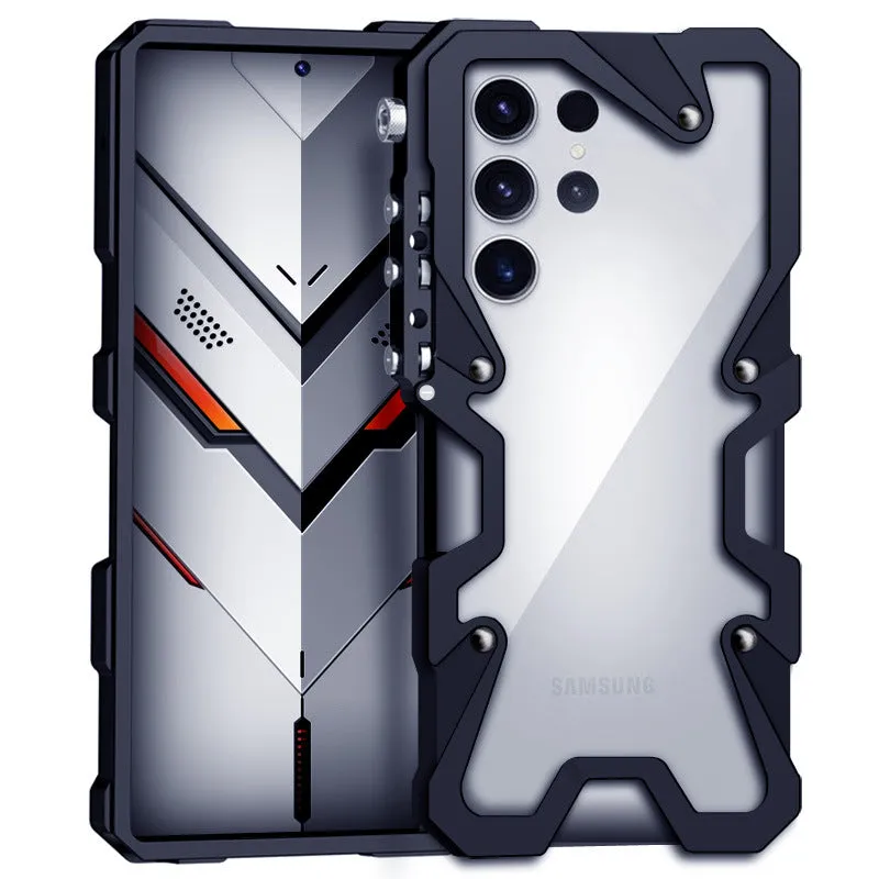 Armor Screw Metal Frame Aluminium Bumper Phone Case For Samsung galaxy s24 s23