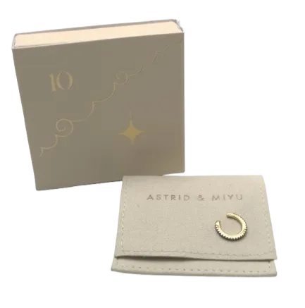 Astrid & Miyu Metallic Sparkling Ear Cuff Single Ear Cuff 1pcs