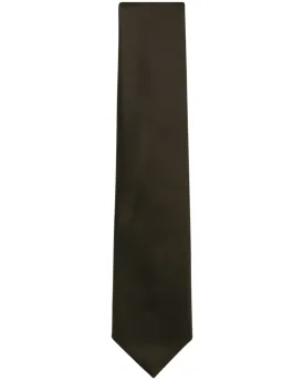 Black Solid Silk Tie