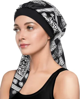 Chemo Head Scarf with Cap Stylish Cancer Headwear for Chemo Women