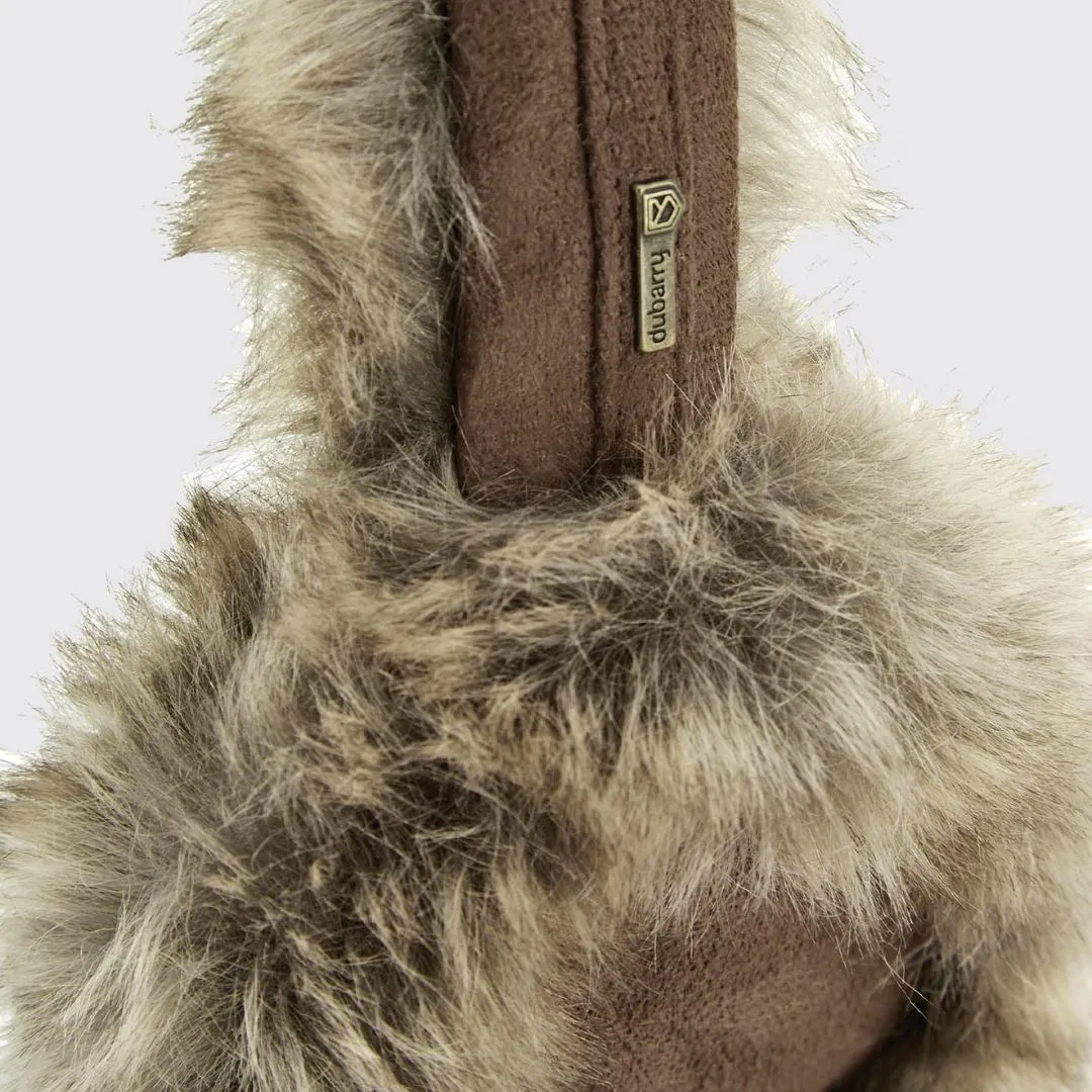 Dubarry Women's Hillcrest Faux Fur Ear Muffs in Chinchilla