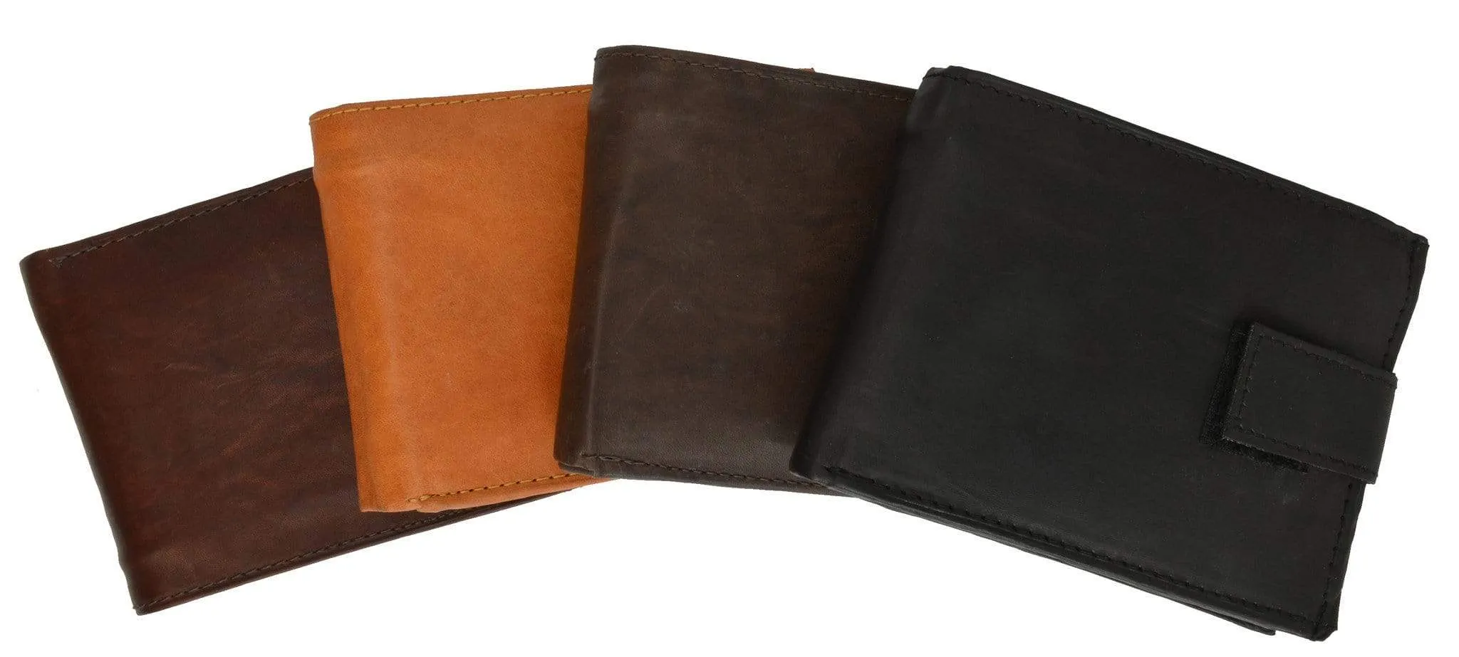 Extra Capacity Genuine Cowhide Leather Bifold Expandable Trifold Wallet 2092 CF