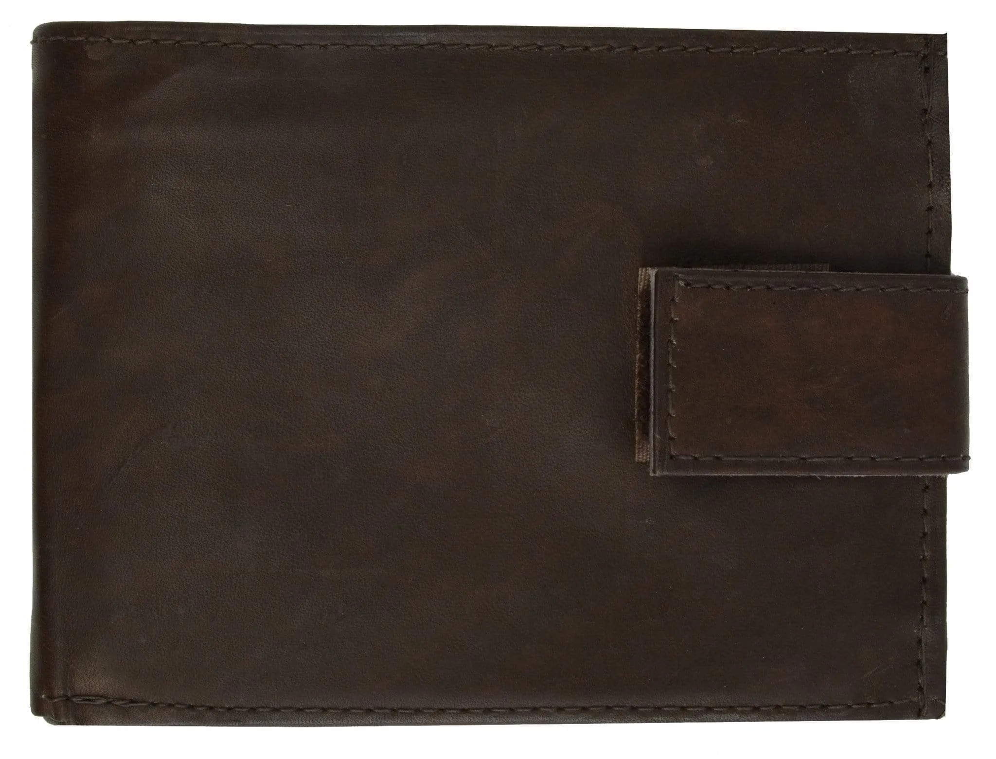 Extra Capacity Genuine Cowhide Leather Bifold Expandable Trifold Wallet 2092 CF