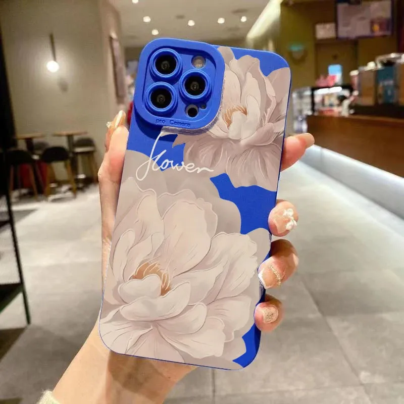 Flower phone case|Oil Painting Flower Phone Case