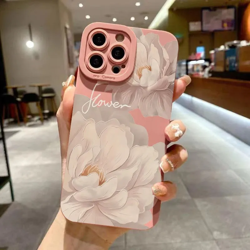 Flower phone case|Oil Painting Flower Phone Case