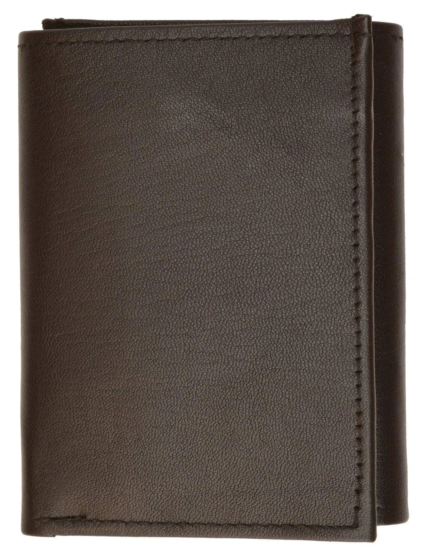 Genuine Leather Trifold W/Removable ID Holder Mens Wallet 2955