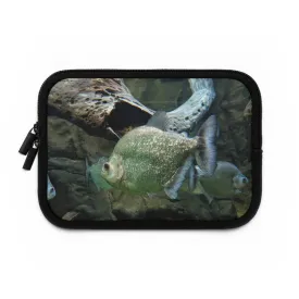 Glitter Green Fish Laptop Sleeve