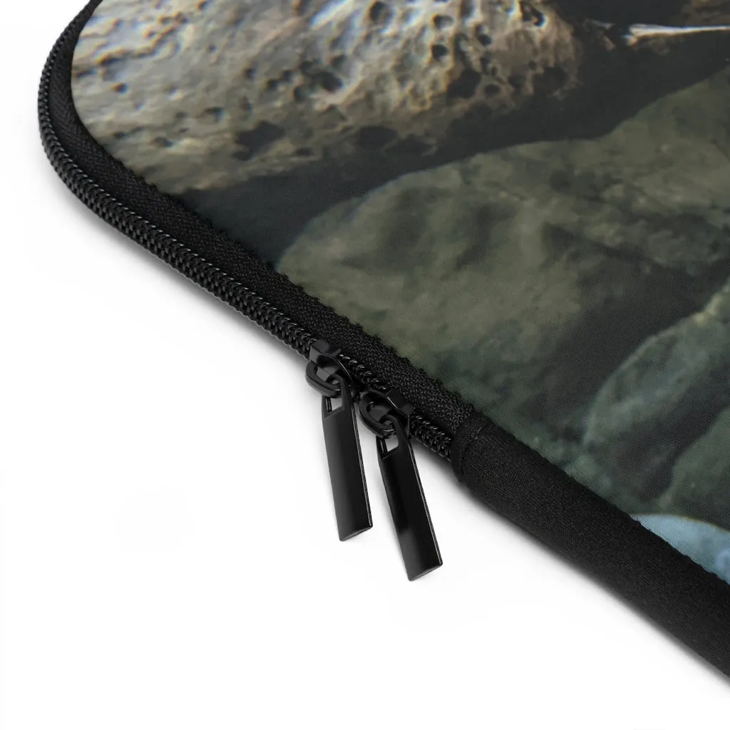 Glitter Green Fish Laptop Sleeve