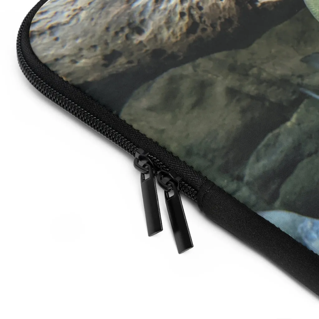 Glitter Green Fish Laptop Sleeve