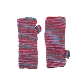 Hand Knitted Fleece Lined Pink Handwarmers