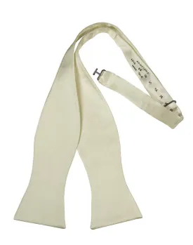 Ivory Noble Silk Self Tie Bow Tie