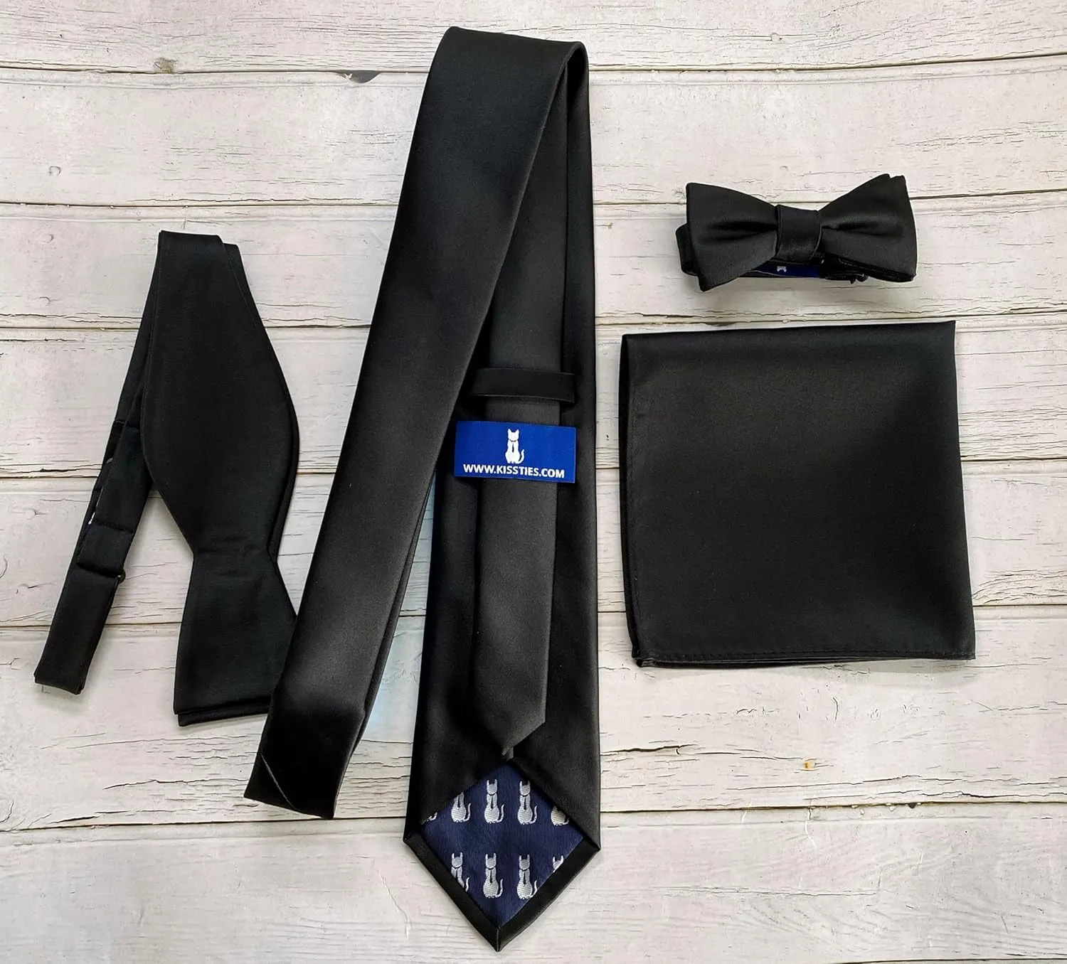 KissTies Boys Tie Satin Necktie For Teens Ties   Gift Box