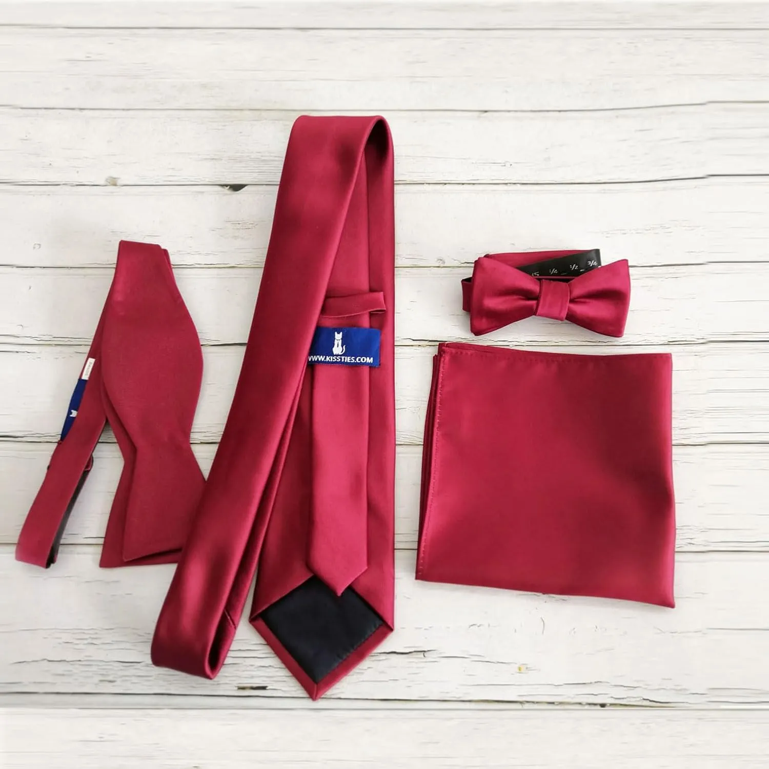 KissTies Boys Tie Satin Necktie For Teens Ties   Gift Box