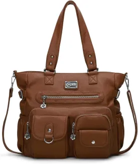 KL928 Large Purses for Women Shoulder Bag Tote Handbags Stylish Vegan Leather Hobo Bags Ladies