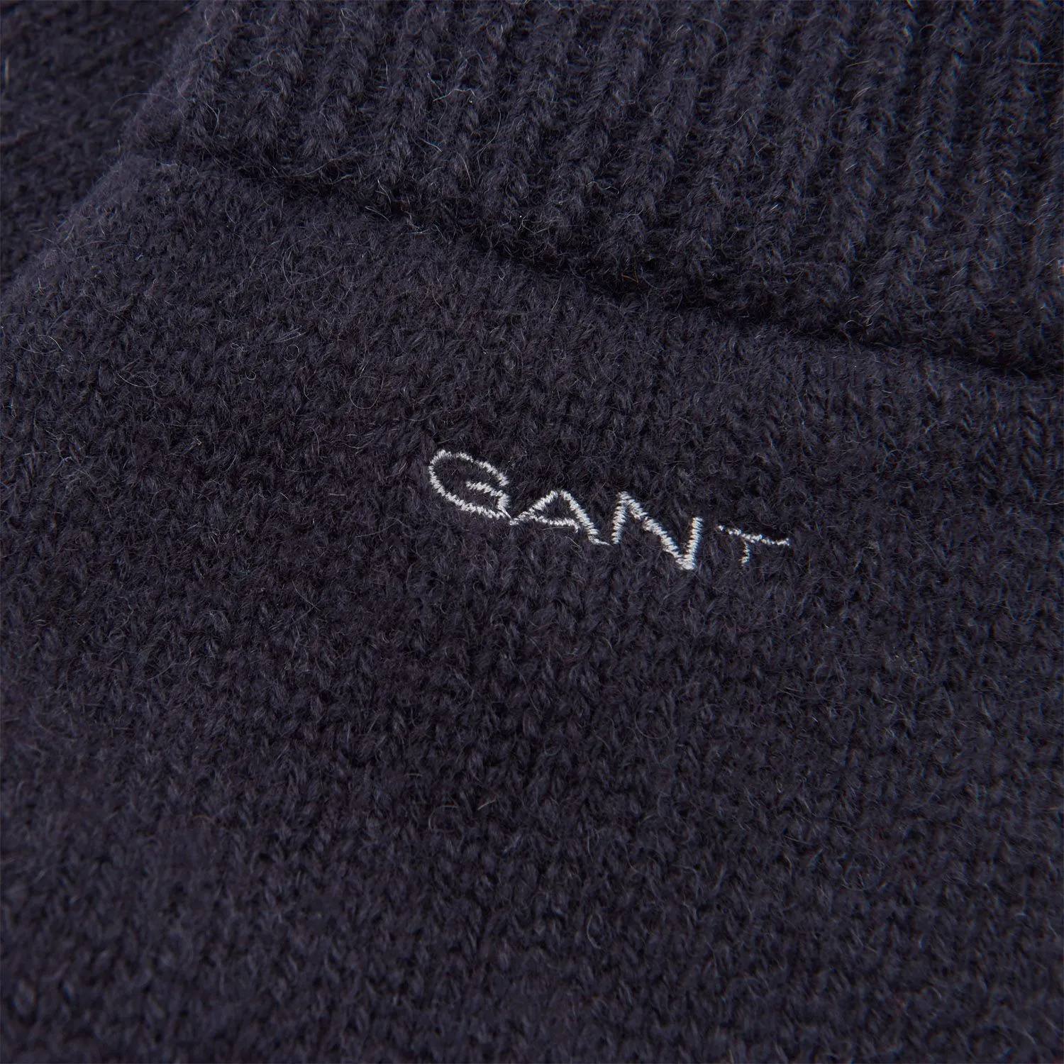 Knitted Wool Gloves - Black