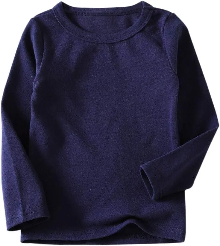 Little Boys Girls Long Johns Thermal Underwear Set 2PC Crewneck Tops and Bottom Toddler Kids Pajamas Warm Jammies,(1-7yrs)