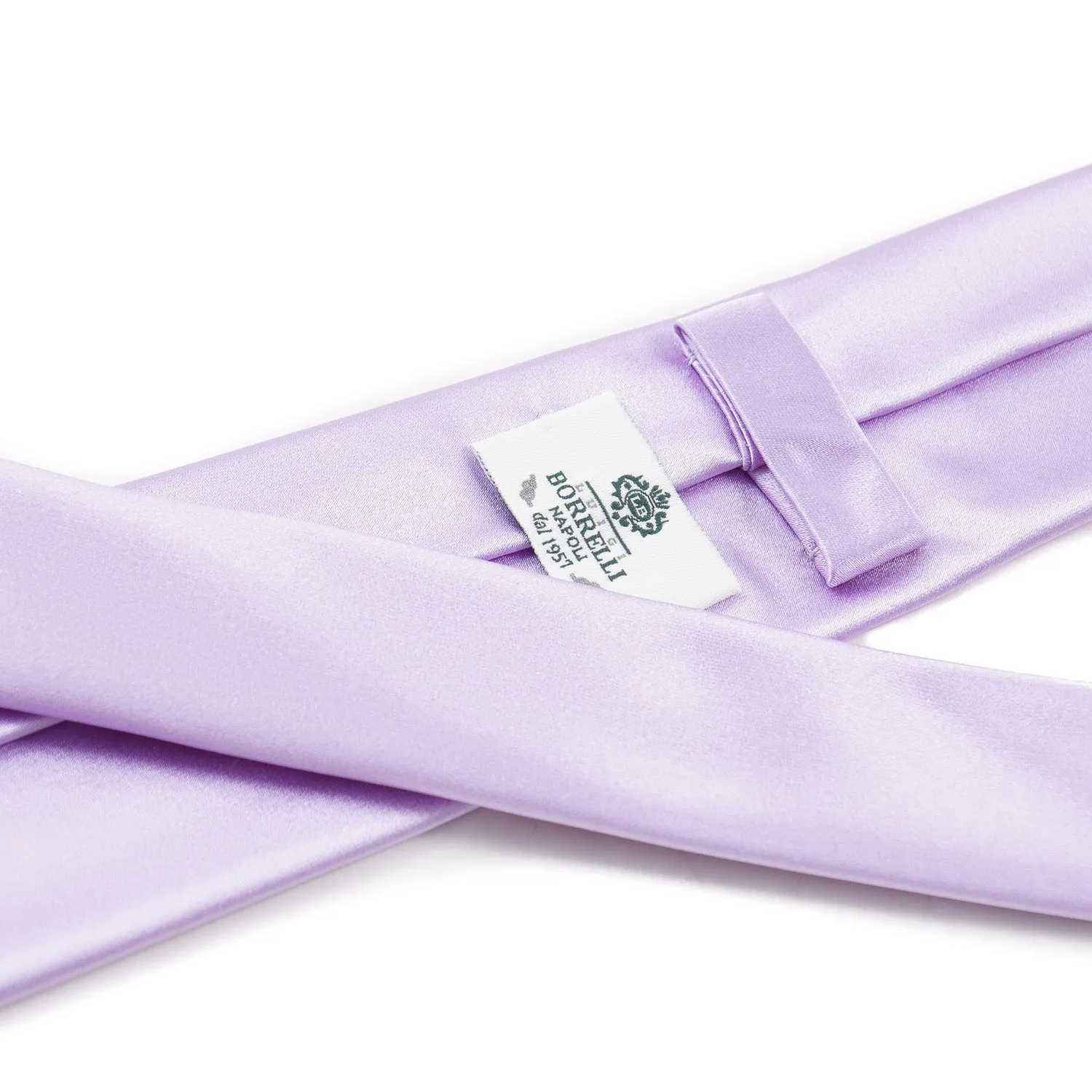 Luigi Borrelli Slim Satin Silk Tie