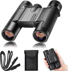 LUXUN Compact Binoculars for Adults Kids, 15x25 Mini Binoculars High Powered, Small Binocular for Bird Watching, Cruise Ship, Travel, Hiking,Camping