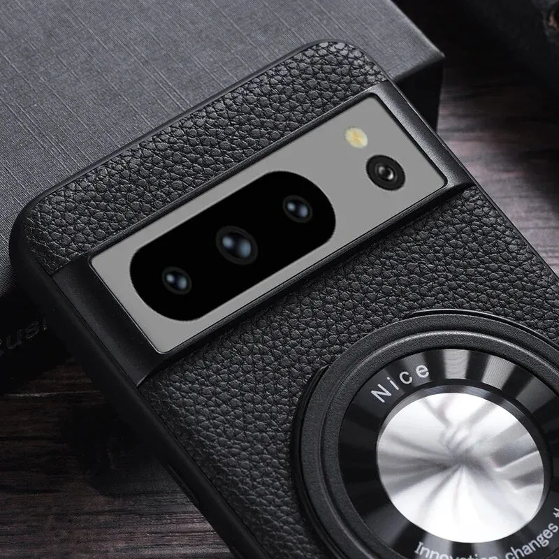 Luxury Litchi Pattern Magnetic Bracket Phone Case For Google Pixel 7 8