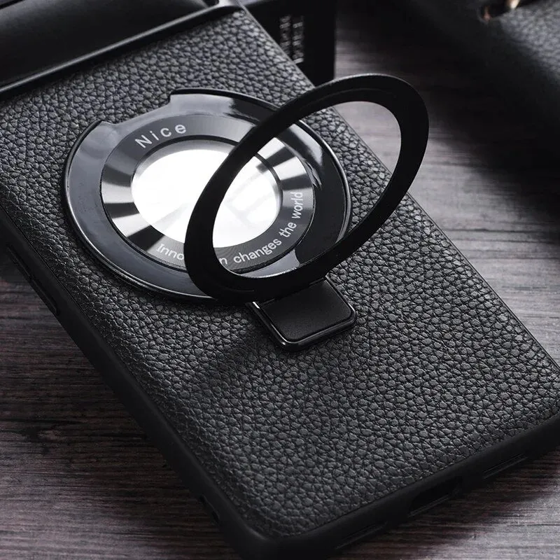 Luxury Litchi Pattern Magnetic Bracket Phone Case For Google Pixel 7 8