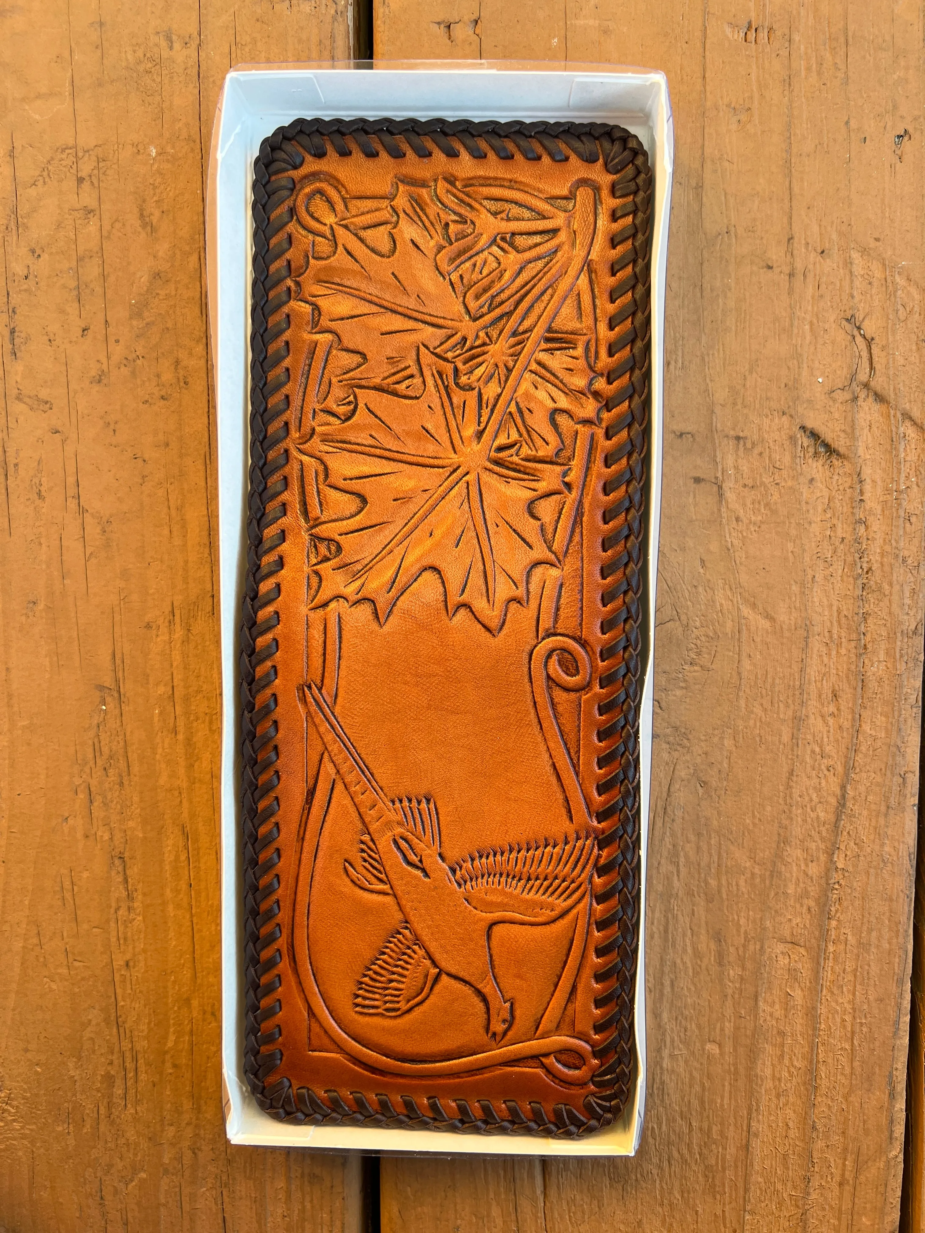 Multiple Brenneman's Hand Tooled Leather Bifold Wallets 400
