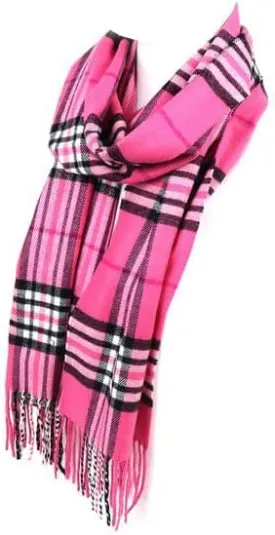 Nollia Plaid Fall/Winter Scarf for Men & Women-Plaid Color Cashmere Feels Acrylic Scarves