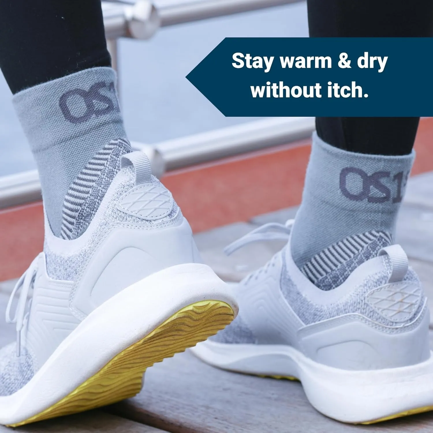 OS1st FS4 Plantar Fasciitis Socks Merino Wool treats and prevents plantar fasciitis, heel and arch pain reduces swelling