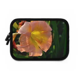 Peach and Yellow Flower Laptop Sleeve
