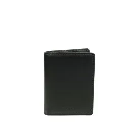 Picard Brooklyn Men's Bifold Leather Wallet with Card Window and Zippered Compartment (Black)