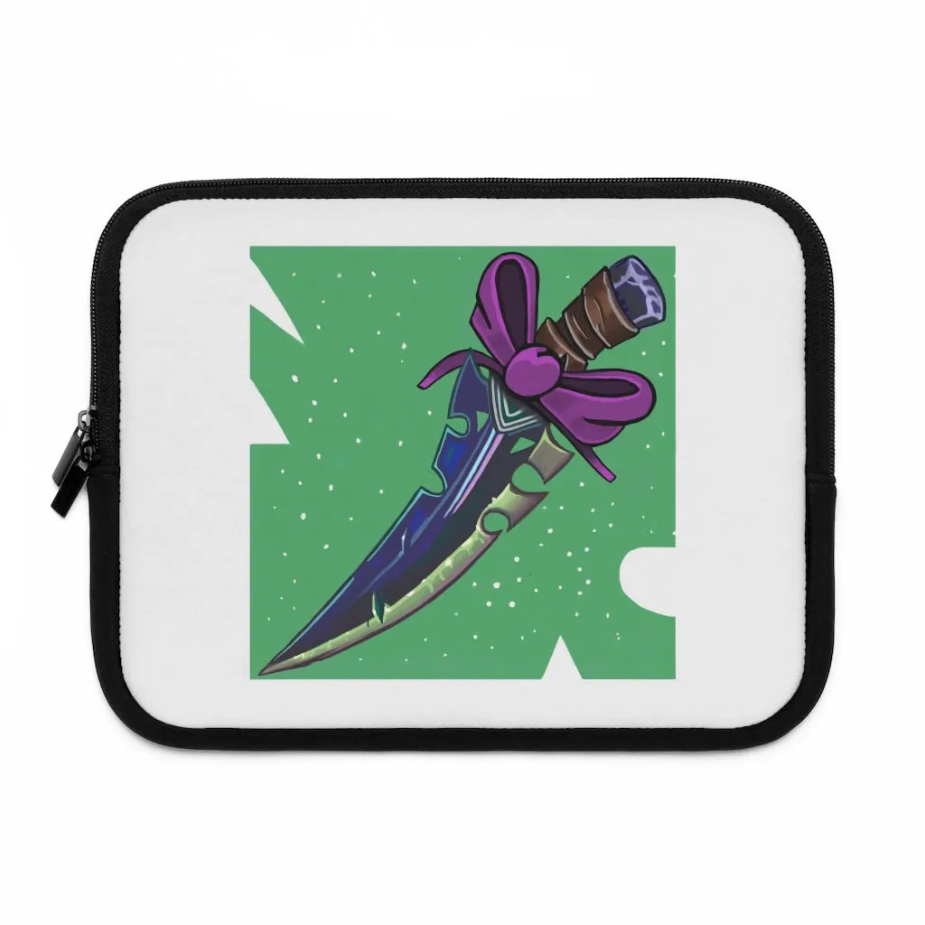 Pink Bow and Sword Laptop Sleeve