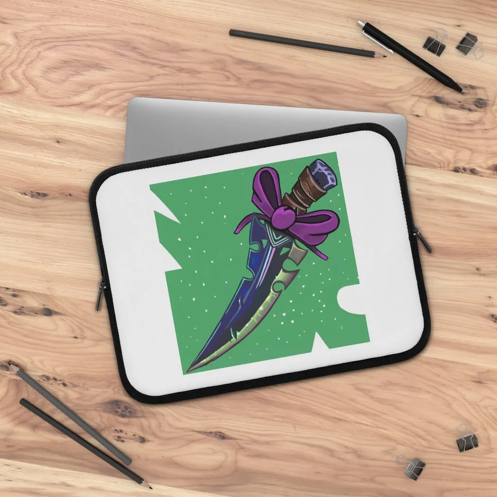 Pink Bow and Sword Laptop Sleeve