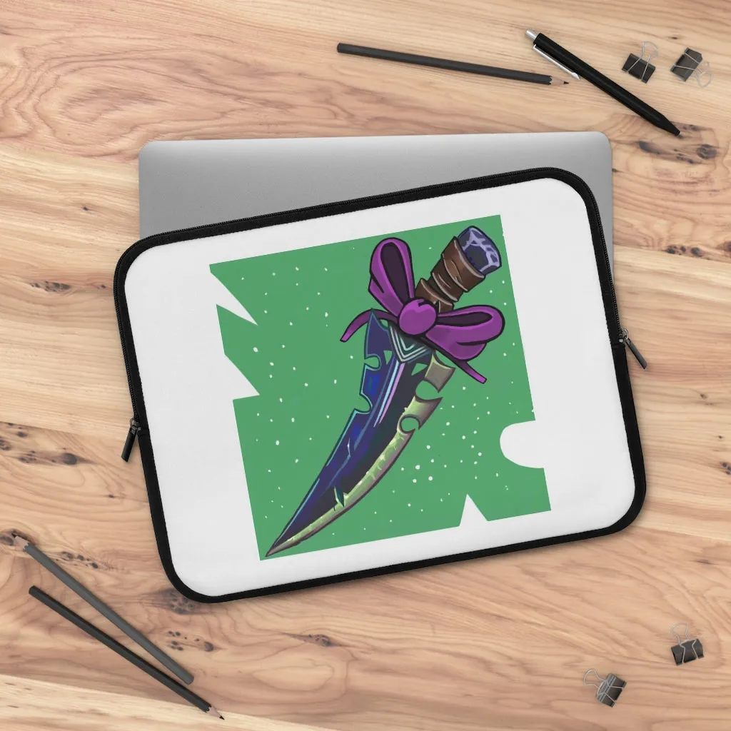 Pink Bow and Sword Laptop Sleeve