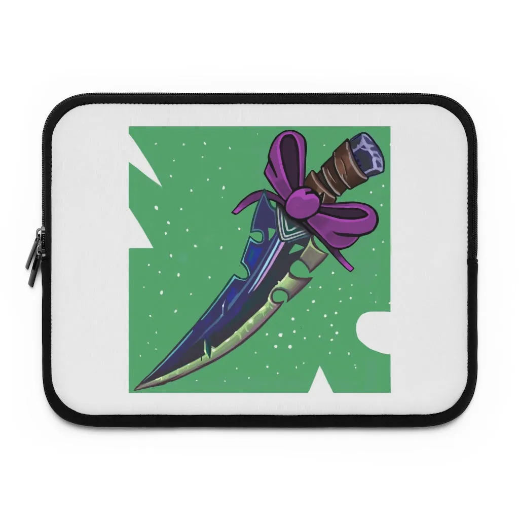 Pink Bow and Sword Laptop Sleeve