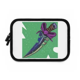 Pink Bow and Sword Laptop Sleeve