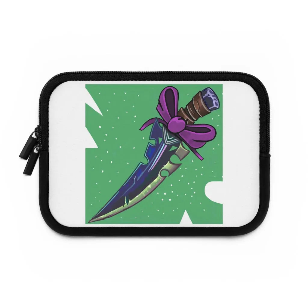 Pink Bow and Sword Laptop Sleeve