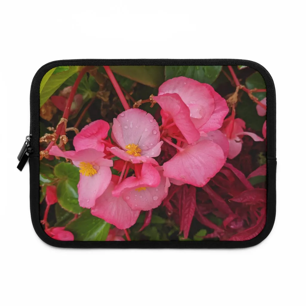 Pink Flowers Laptop Sleeve