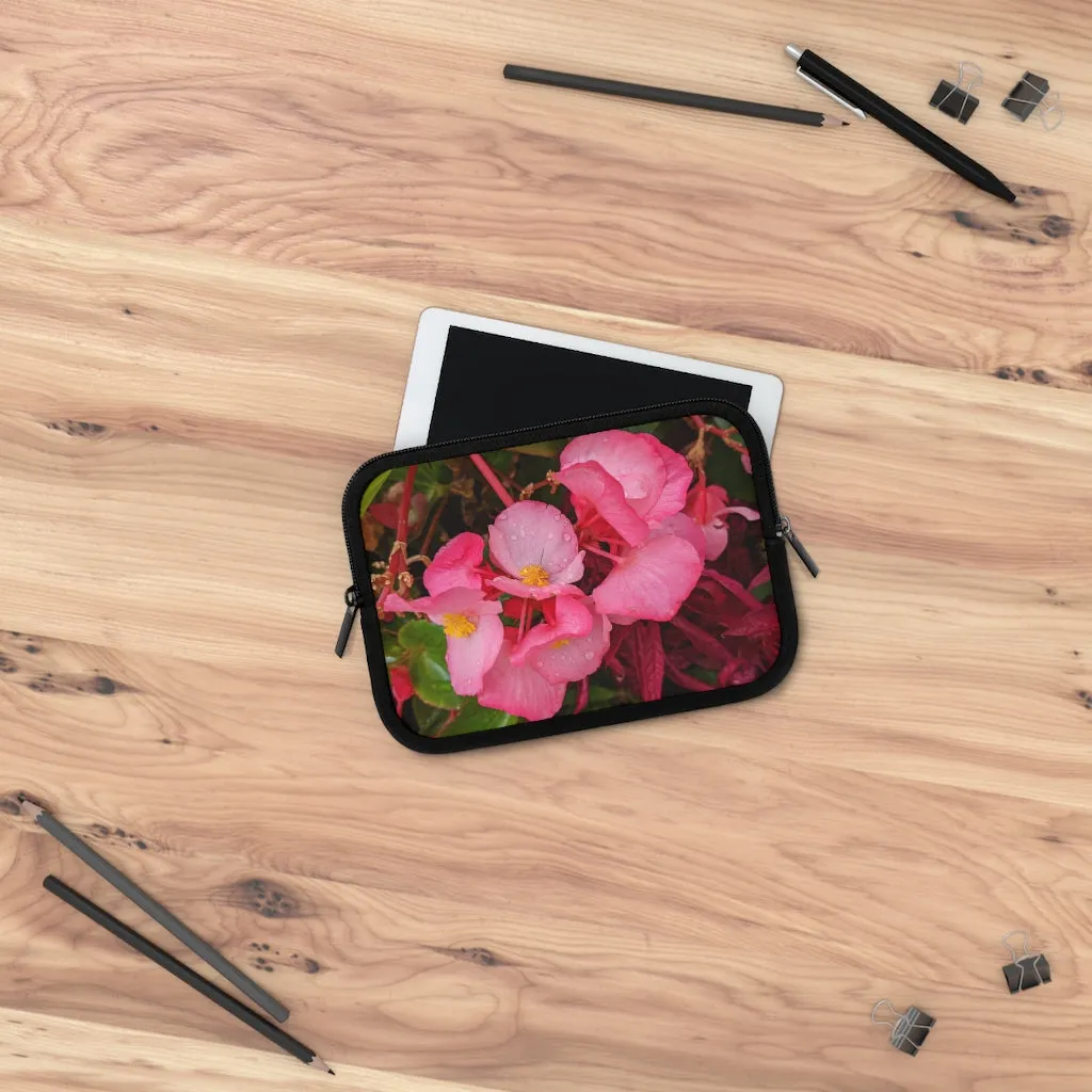 Pink Flowers Laptop Sleeve