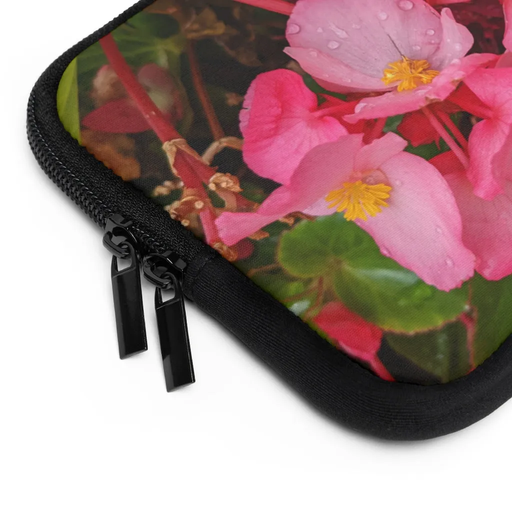 Pink Flowers Laptop Sleeve