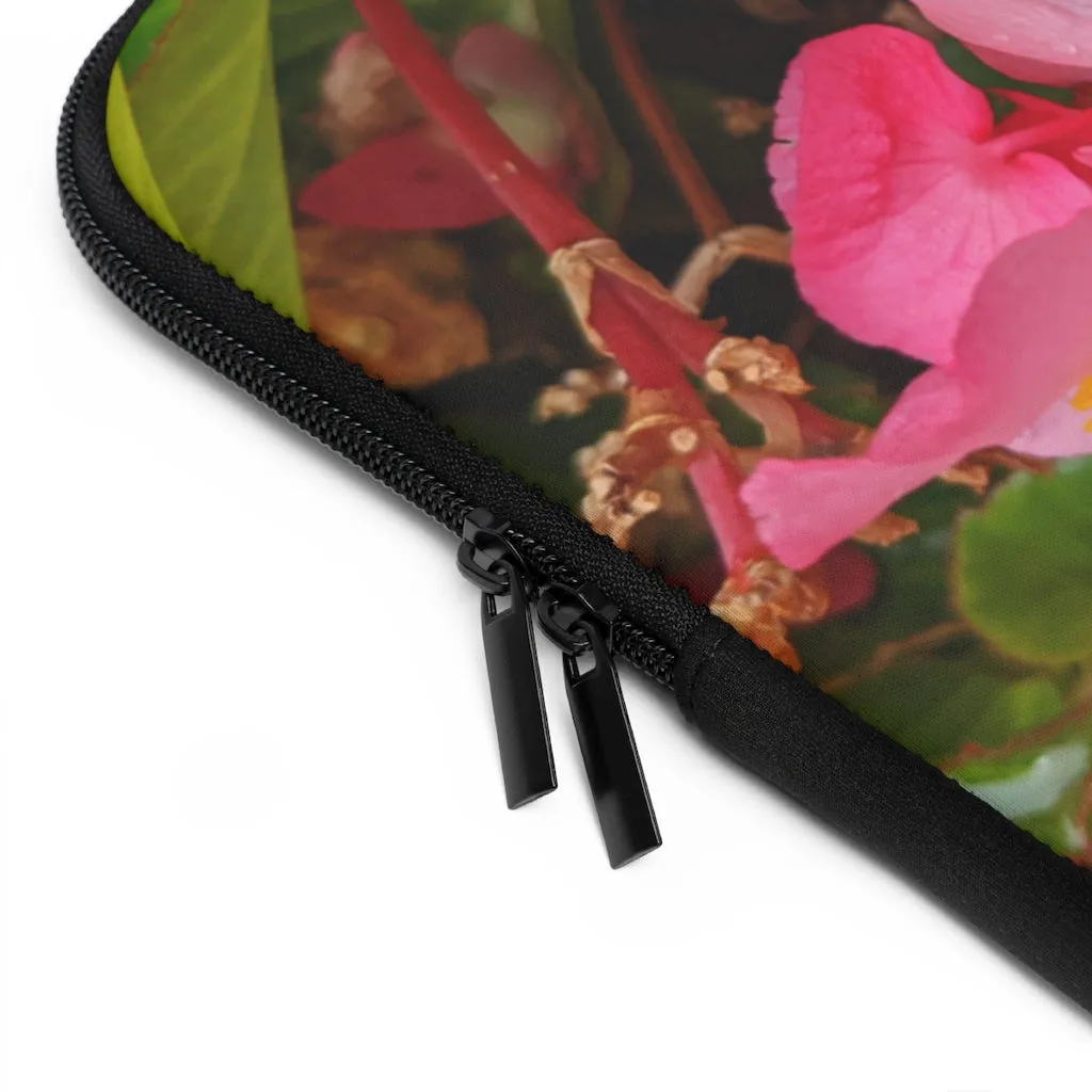 Pink Flowers Laptop Sleeve