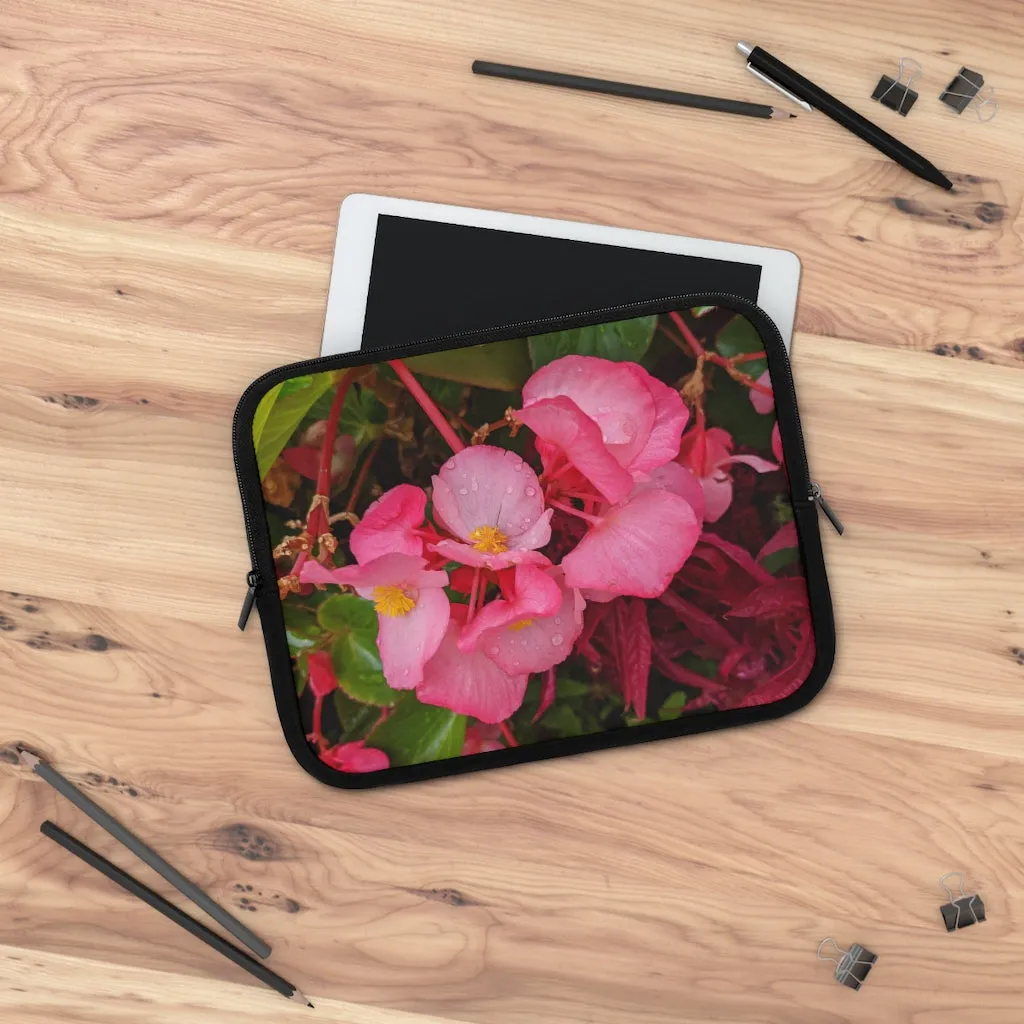 Pink Flowers Laptop Sleeve