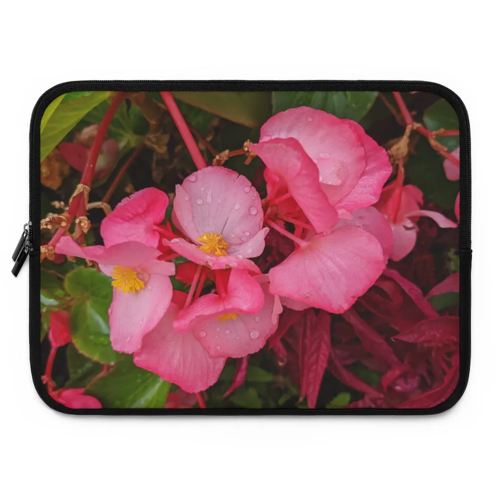 Pink Flowers Laptop Sleeve