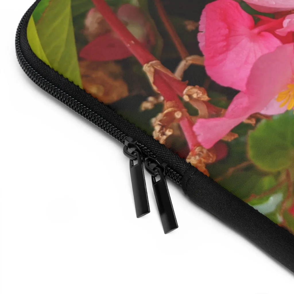 Pink Flowers Laptop Sleeve