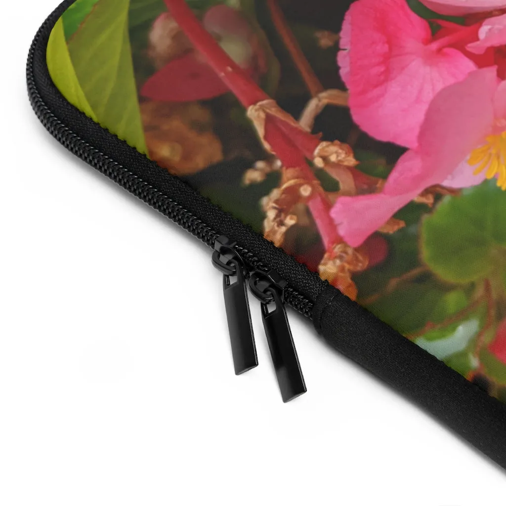 Pink Flowers Laptop Sleeve